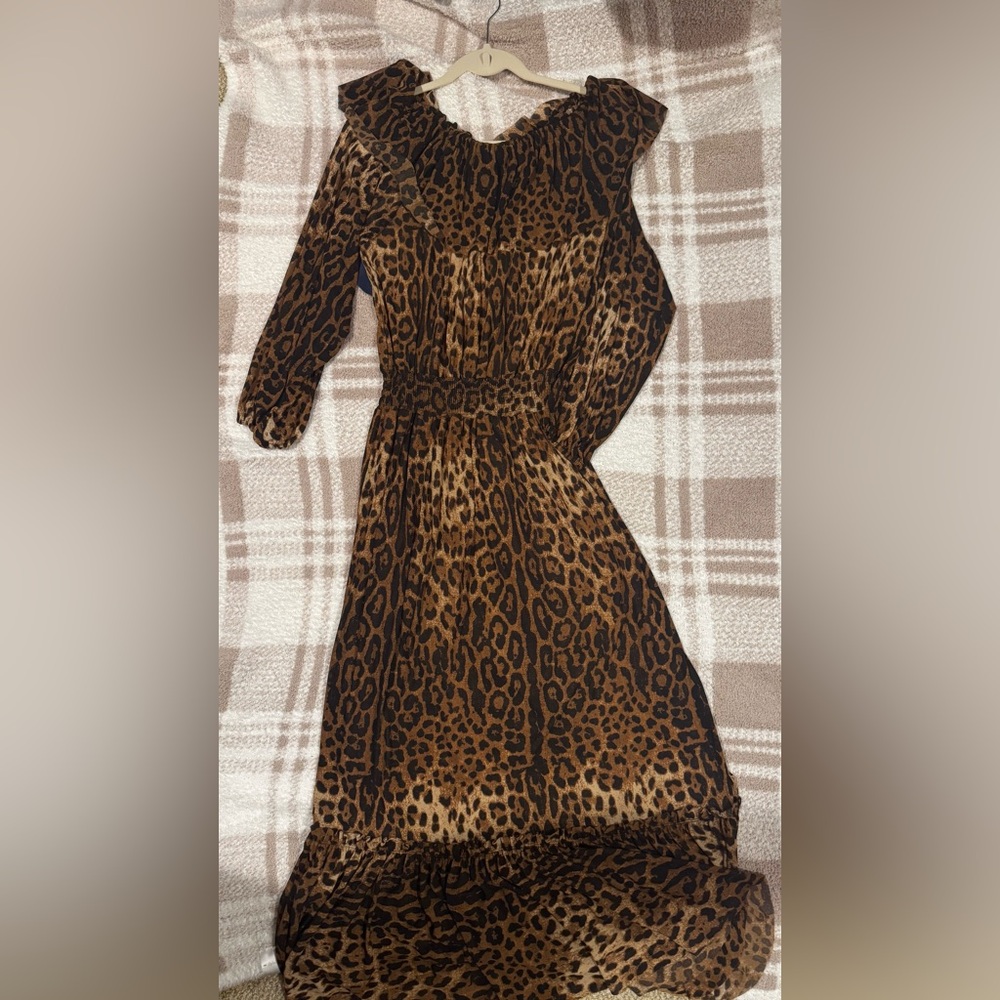 Animal print dress